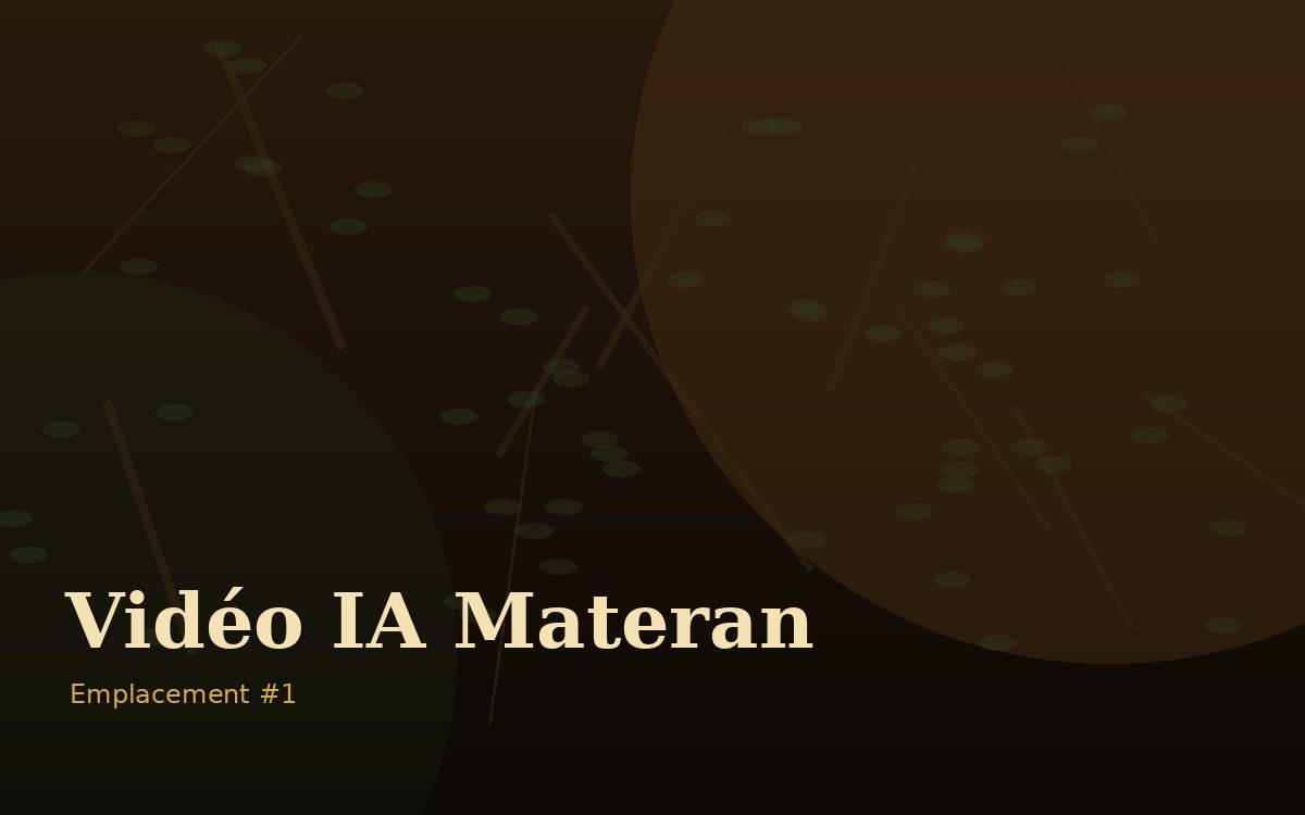 Emplacement vidéo Materan 1