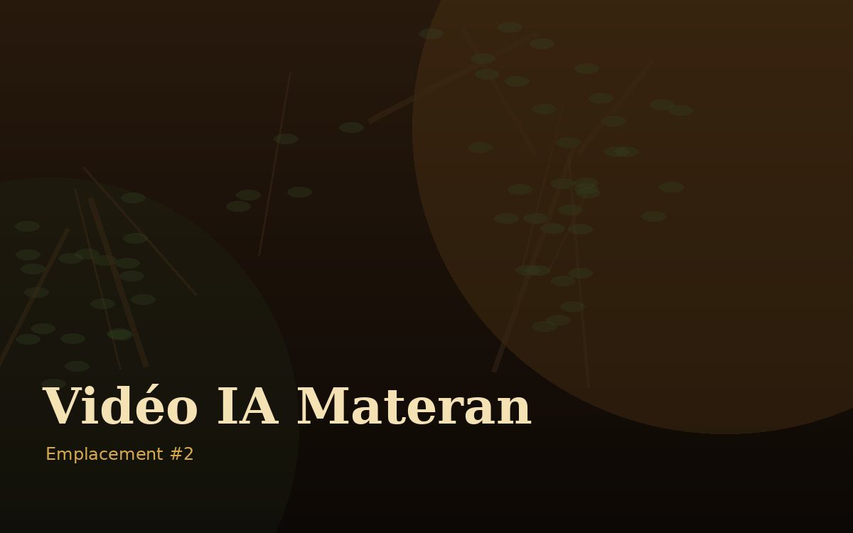 Emplacement vidéo Materan 2