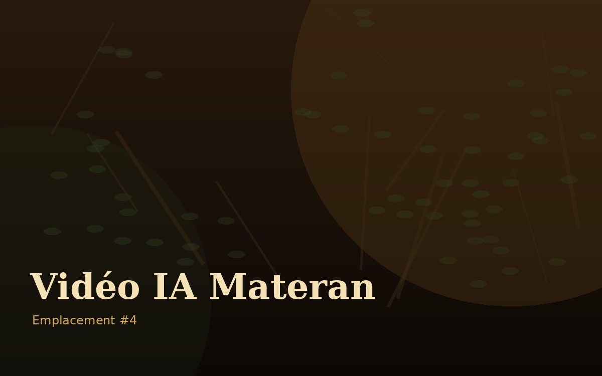 Emplacement vidéo Materan 4