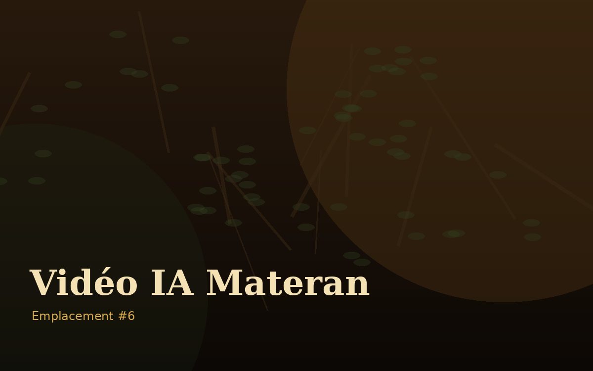 Emplacement vidéo Materan 6