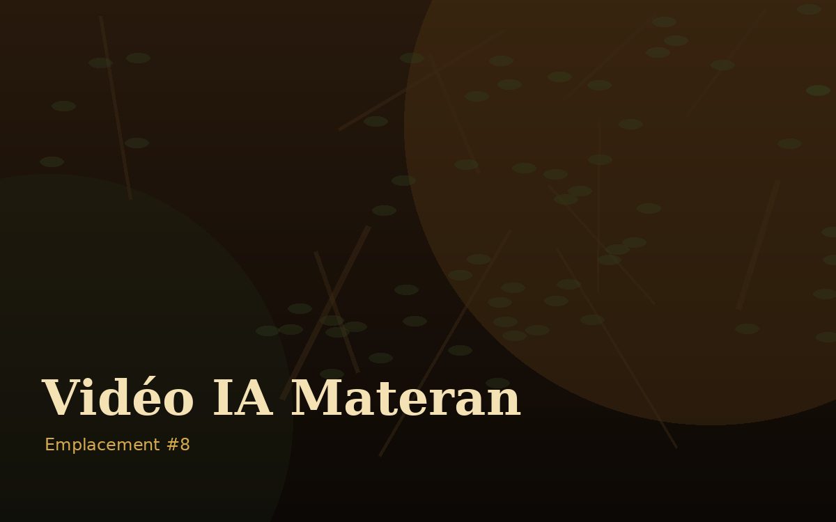 Emplacement vidéo Materan 8