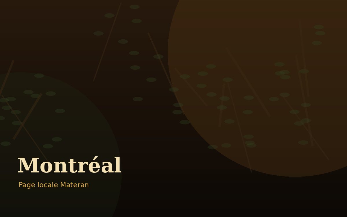 Retour affectif à Montréal avec Materan